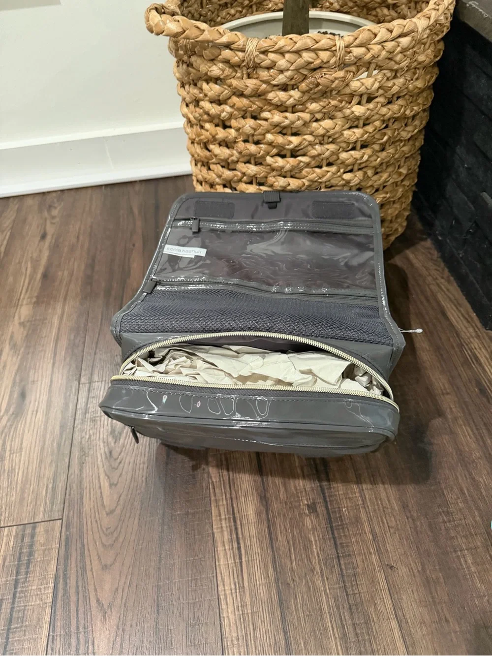 Sonia Kashuk Hanging Travel Toiletry Bag new gray
